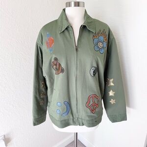 Forever 21 Unisex Rainbow Jacket